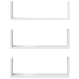 Wandschappen 3 st 58x18x18 cm bewerkt hout wit 4