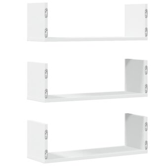 Wandschappen 3 st 58x18x18 cm bewerkt hout wit 6