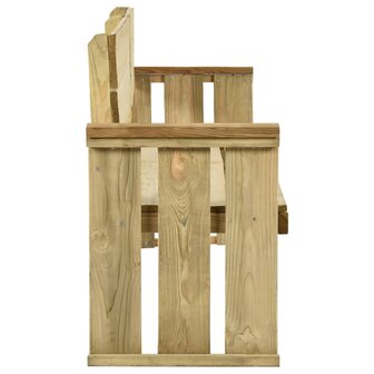 Tuinbank 172 cm ge&iuml;mpregneerd grenenhout 3