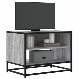 Tv-meubel 61x40x46 cm bewerkt hout metaal grijs sonoma eiken 1