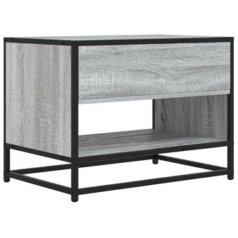 Tv-meubel 61x40x46 cm bewerkt hout metaal grijs sonoma eiken 6