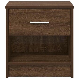 Nachtkastje met lade 39x28x41 cm bruin eikenkleurig 4