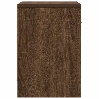 Nachtkastje met lade 39x28x41 cm bruin eikenkleurig 7