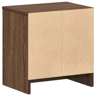 Nachtkastje met lade 39x28x41 cm bruin eikenkleurig 8