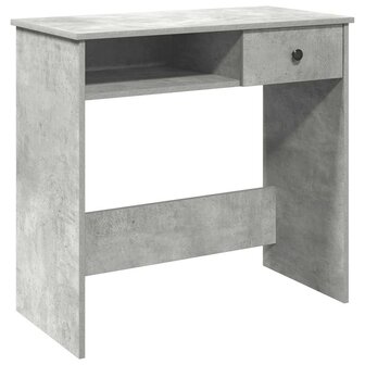 Bureau 80x40x75 cm bewerkt hout betongrijs 2