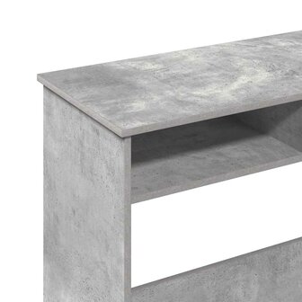 Bureau 80x40x75 cm bewerkt hout betongrijs 9
