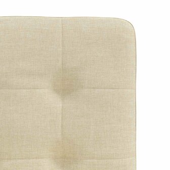 Eetkamerstoelen 2 st stof cr&egrave;mekleurig 7