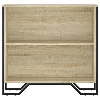 Boekenkast 80x31x74,5 cm bewerkt hout sonoma eikenkleurig 4
