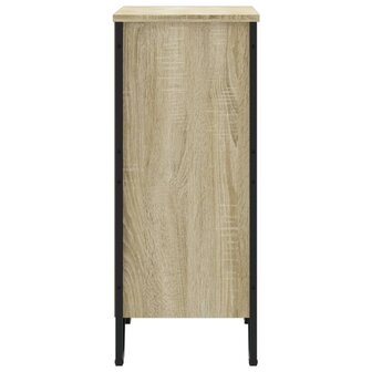 Boekenkast 80x31x74,5 cm bewerkt hout sonoma eikenkleurig 5