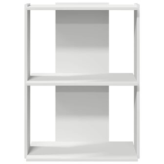 Boekenkast 3-laags 60x30x80 cm bewerkt hout wit 4