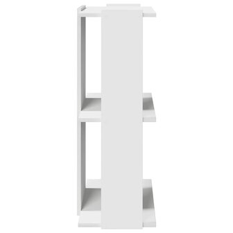 Boekenkast 3-laags 60x30x80 cm bewerkt hout wit 5