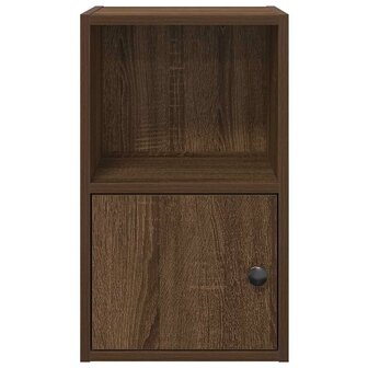 Boekenkast 31x24x52 cm bewerkt hout bruin eikenkleurig 5
