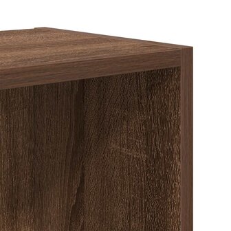 Boekenkast 31x24x52 cm bewerkt hout bruin eikenkleurig 9