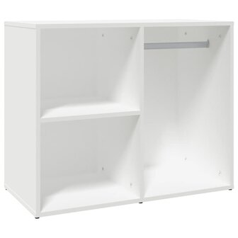 Kledingkast 80x40x65 cm bewerkt hout wit 2