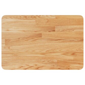 Wastafelblad 60x40x2,5cm behandeld massief hout lichtbruin 2