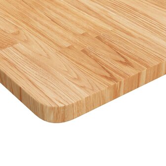 Wastafelblad 60x40x2,5cm behandeld massief hout lichtbruin 3