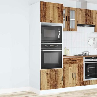 Ovenkasten 2 st Porto bewerkt hout oud houtkleurig 3