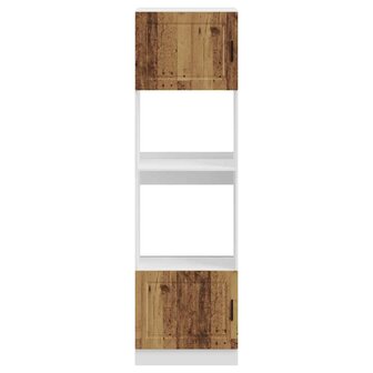 Ovenkasten 2 st Porto bewerkt hout oud houtkleurig 4