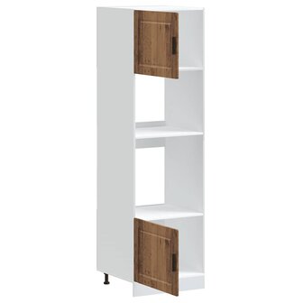 Ovenkasten 2 st Porto bewerkt hout oud houtkleurig 5