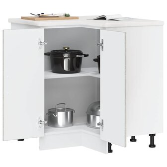 Keuken hoekonderkast &quot;Porto&quot; bewerkt hout grijs sonoma eiken 4