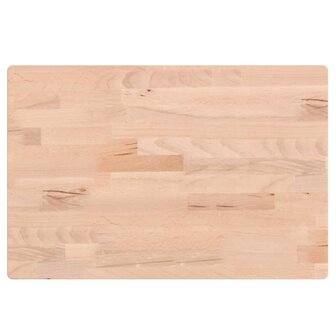 Tafelblad rechthoekig 60x40x1,5 cm massief beukenhout 2