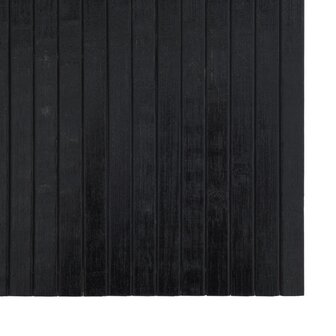 Vloerkleed rechthoekig 60x300 cm bamboe zwart 6