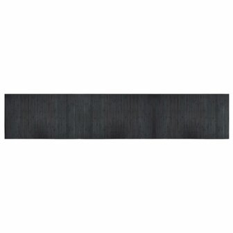 Vloerkleed rechthoekig 60x300 cm bamboe grijs 2