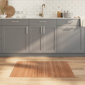 Vloerkleed rechthoekig 70x200 cm bamboe naturel 1