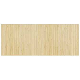 Vloerkleed rechthoekig 80x200 cm bamboe lichtnaturel 2