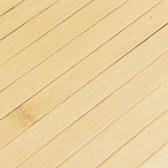 Vloerkleed rechthoekig 80x200 cm bamboe lichtnaturel 7