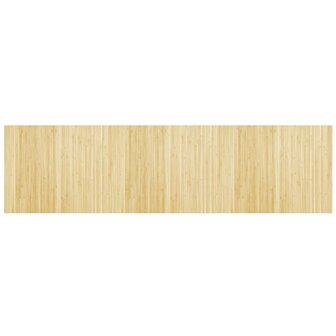 Vloerkleed rechthoekig 80x300 cm bamboe lichtnaturel 2