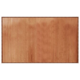 Vloerkleed rechthoekig 60x100 cm bamboe bruin 2
