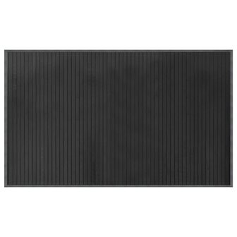 Vloerkleed rechthoekig 60x100 cm bamboe grijs 2