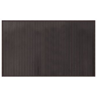 Vloerkleed rechthoekig 60x100 cm bamboe donkerbruin 2