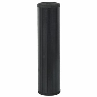 Vloerkleed rechthoekig 70x200 cm bamboe zwart 3