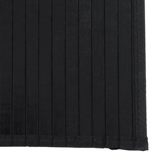 Vloerkleed rechthoekig 70x200 cm bamboe zwart 6