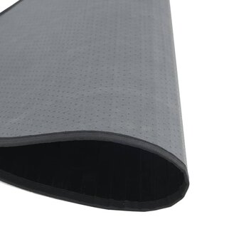 Vloerkleed rond 60 cm bamboe zwart 5