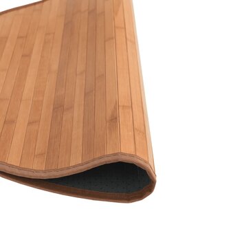 Vloerkleed rond 60 cm bamboe naturel 4