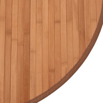 Vloerkleed rond 60 cm bamboe naturel 6
