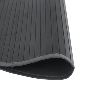 Vloerkleed rond 60 cm bamboe grijs 4