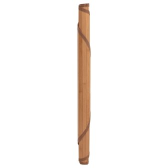 Vloerkleed rond 100 cm bamboe naturel 3
