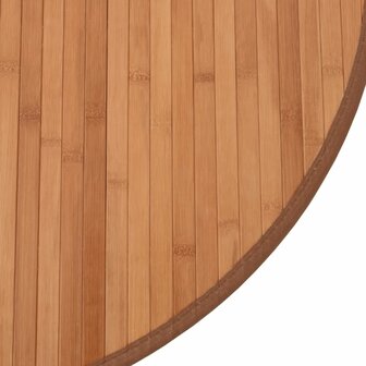 Vloerkleed rond 100 cm bamboe naturel 6