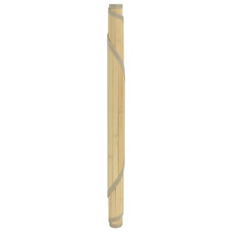 Vloerkleed rond 100 cm bamboe lichtnaturel 3