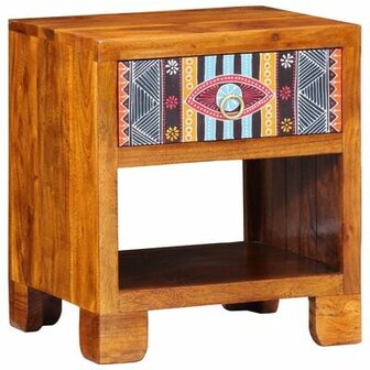Bijzetkast 40x35x45 cm massief acaciahout 1