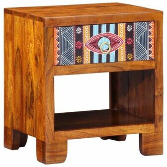 Bijzetkast 40x35x45 cm massief acaciahout 2