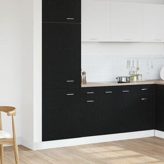 Zwarte Eiken Lades onderkast - 30x46x81.5 cm 1