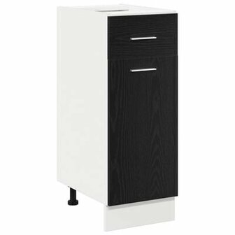 Zwarte Eiken Lades onderkast - 30x46x81.5 cm 2