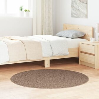 Schuine Tapijt met Latex Onderkant Bruin &oslash;120 cm 1