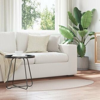 Vloerkleed &quot;HUARTE&quot; Sand 80x150 cm Ovaal 1