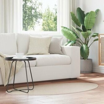 Tapijt &quot;HUARTE&quot; Korte Pool Zacht en Wasbaar Beige 80x150 cm 1